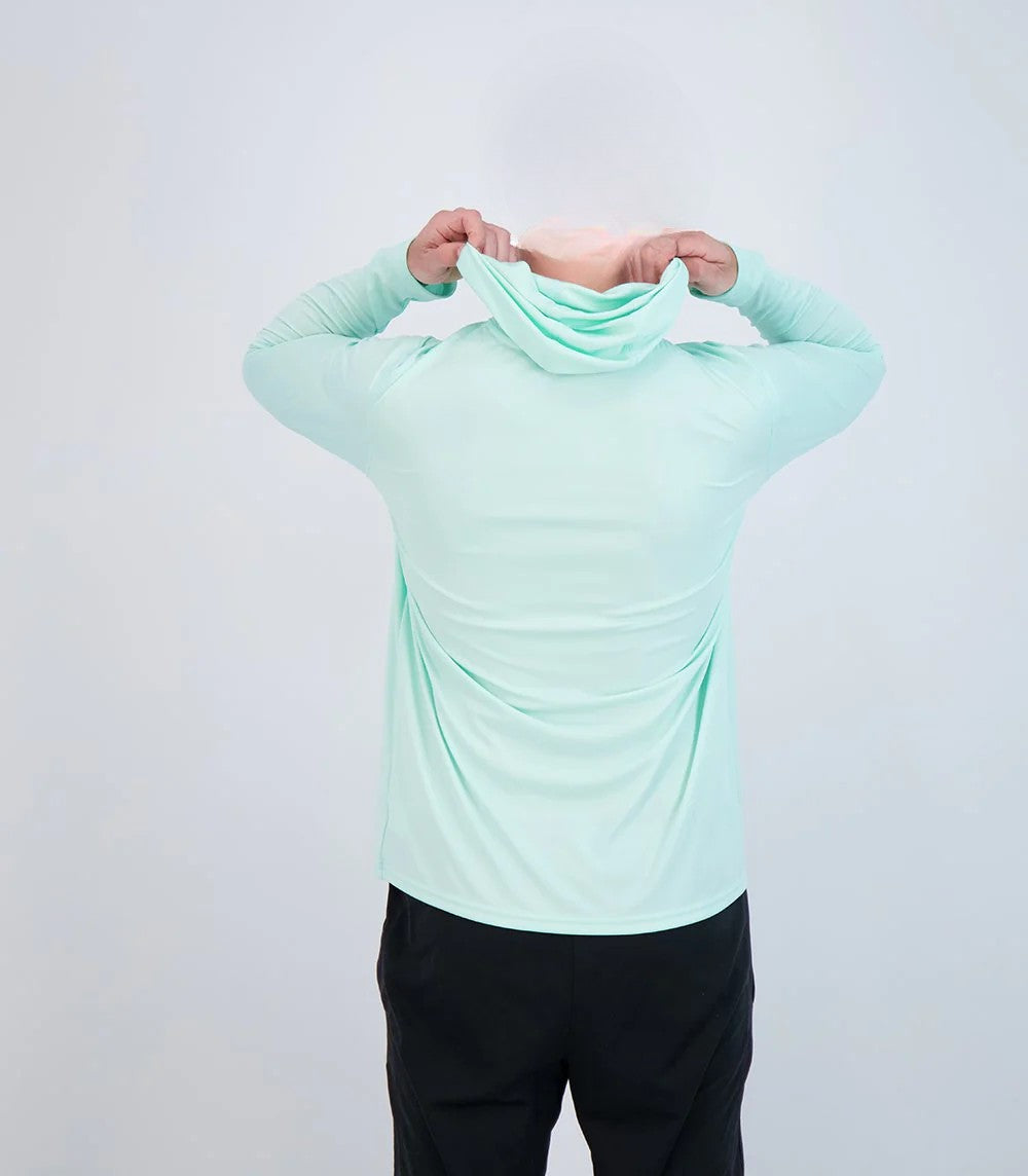 Teaser Hoodie - Sea Frost — fishing hoodie, view 2