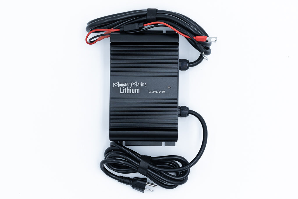 BLACK WIDOW 24V 10A Waterproof Lithium Battery Charger, view 2