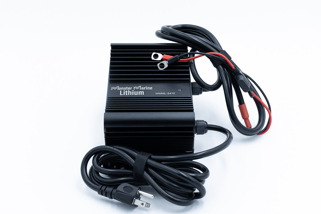 BLACK WIDOW 24V 10A Waterproof Lithium Battery Charger, view 3