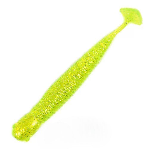 NED Ticker Stick - Chartreuse Shine (10-Pack) — soft plastic fishing bait