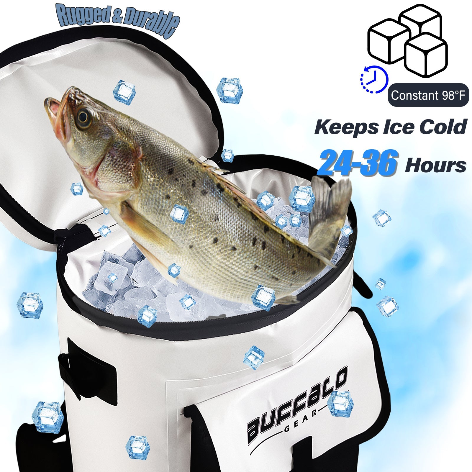 31QT Fish Cooler Backpack, Kill Backpack, view 5