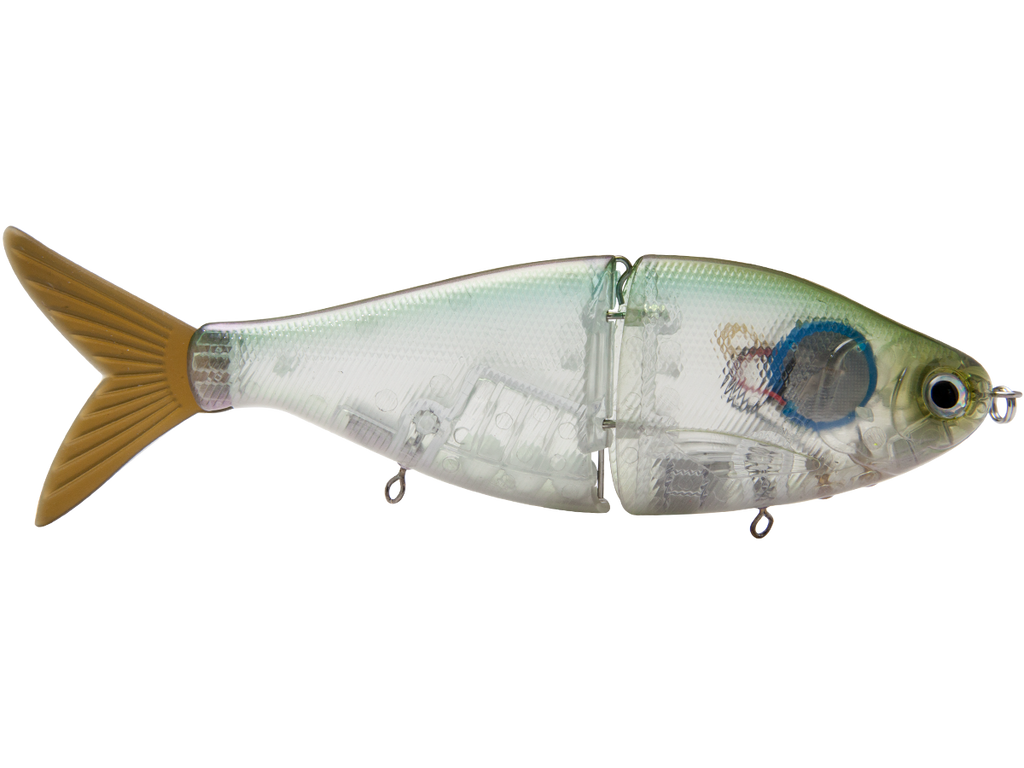 Fishing lure with detailed design on a white background