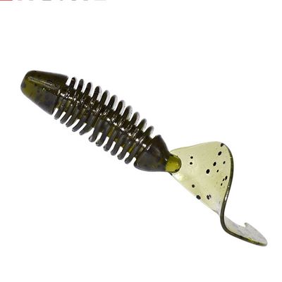 Screw Tail - Watermelon Pepper (15-Pack) — soft plastic fishing bait