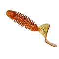 Screw Tail - Pumpkin Flakes (15-Pack) — soft plastic fishing bait