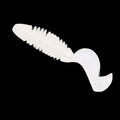 Screw Tail - White (15-Pack) — soft plastic fishing bait