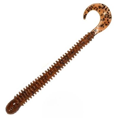 Ring Worm 4" - Pumpkin Pepper (10-Pack) — soft plastic fishing bait