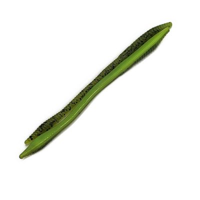 Moneymaker 6"- Green Pumpkin / Chartreuse Laminate — soft plastic fishing bait, view 2