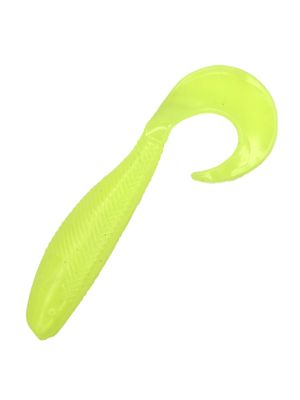 Shad Grub 2.5" - Silk Chartreuse (10-Pack) — soft plastic fishing bait