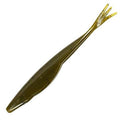 Triple Tail Jerk Shad - Green Pumpkin (6-Pack) — soft plastic fishing bait