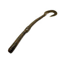 Curl Tail 6" - Green Pumpkin (10-Pack) — soft plastic fishing bait