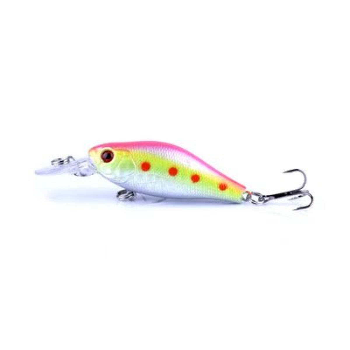 Mini Minnow (0 - 3') - Chartreuse Dots — crankbait fishing lure