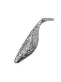 Swim Shad 4" - Silver Glitter (10-Pack) — soft plastic fishing bait