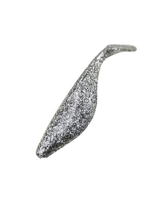 Swim Shad 4" - Silver Glitter (10-Pack) — soft plastic fishing bait