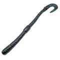 Curl Tail 6" - Pumpkin Pepper Green Flakes (10-Pack) — soft plastic fishing bait