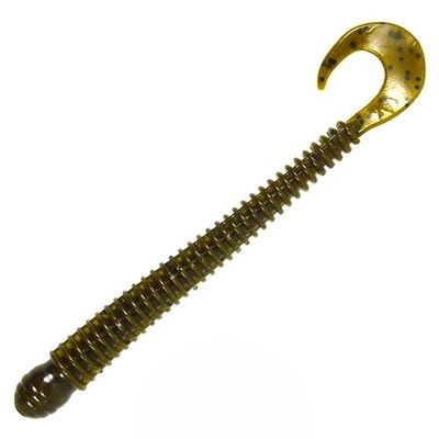 Ring Worm 4" - Green Pumpkin (10-Pack) — soft plastic fishing bait