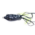 Hollow Body Frog - Black — soft plastic fishing bait