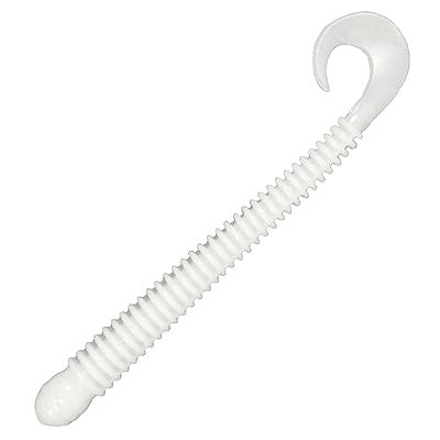 Ring Worm 4" - White (10-Pack) — soft plastic fishing bait