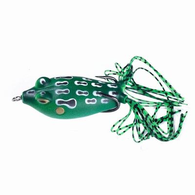 Hollow Body Frog - Green — soft plastic fishing bait