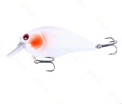 Square Bill (0-5 ft.) - White — crankbait fishing lure