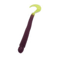 Ring Worm 4" - Purple Glow Tail (10-Pack) — soft plastic fishing bait