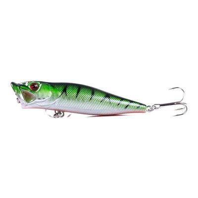 Popper - Green Chrome — topwater fishing lure