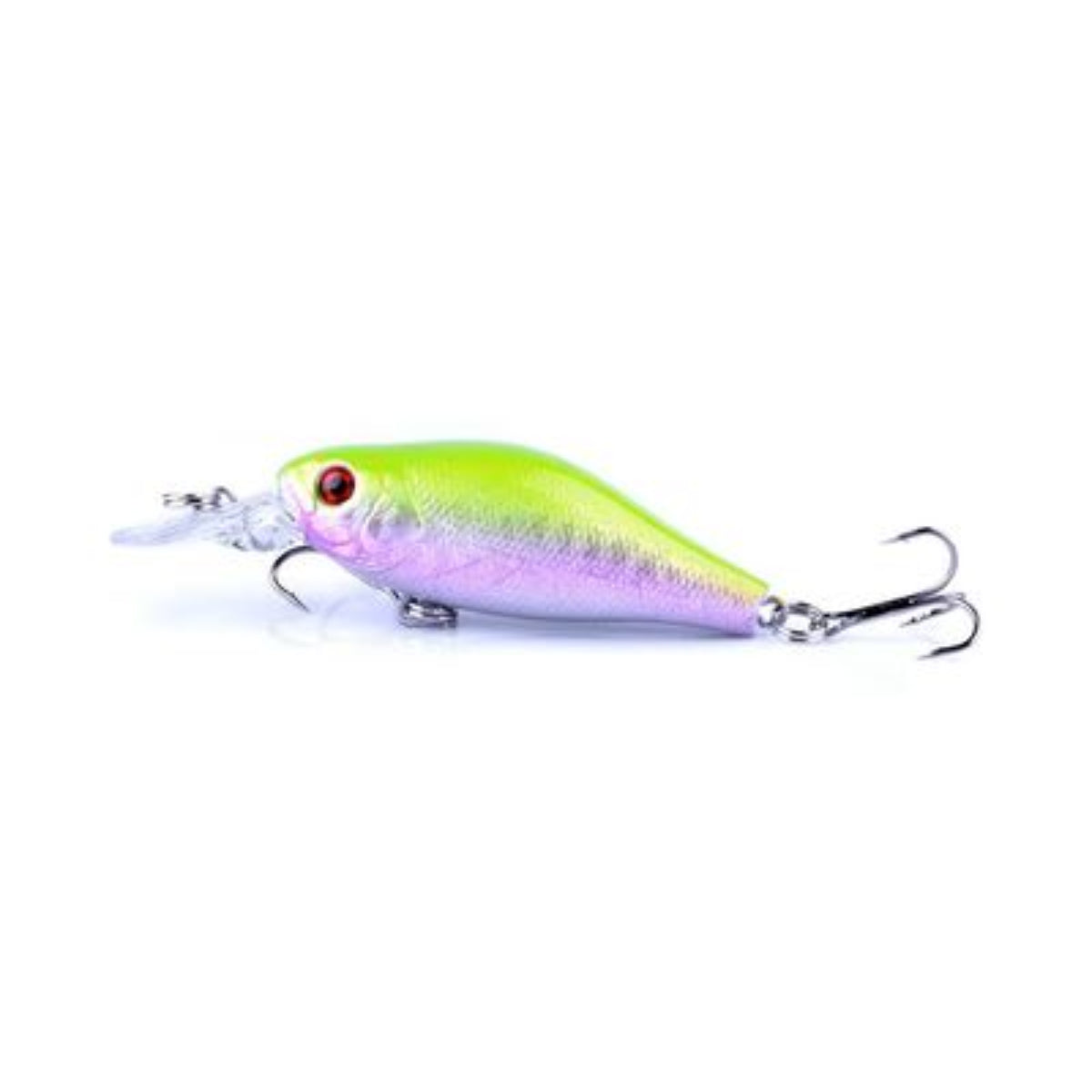 Mini Minnow (0 - 3') - Chartreuse Purple — crankbait fishing lure