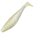 Swim Shad 5" - Silver Glitter / Clear (5-Pack) — soft plastic fishing bait