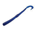 Curl Tail 6" - Blue Grape (10-Pack) — soft plastic fishing bait