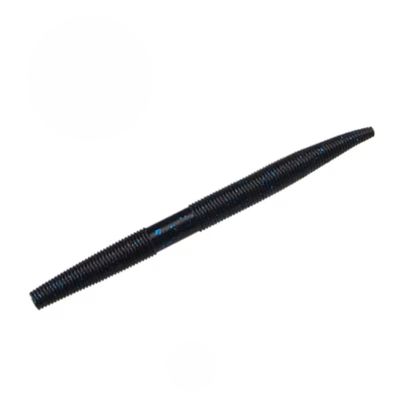 Slinger 2.75" - Black w/ Blue Flake (10-Pack) — soft plastic fishing bait