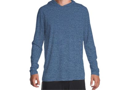 Heather Hoodie - Marine Blue — fishing hoodie