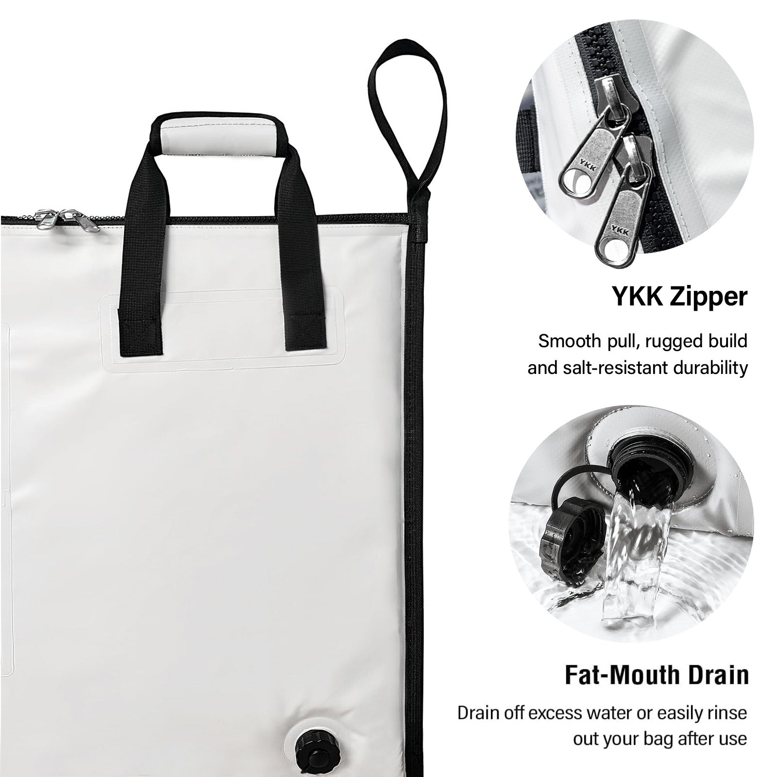 60x24'' Fish Cooler Bag with YKK Zipper, view 4