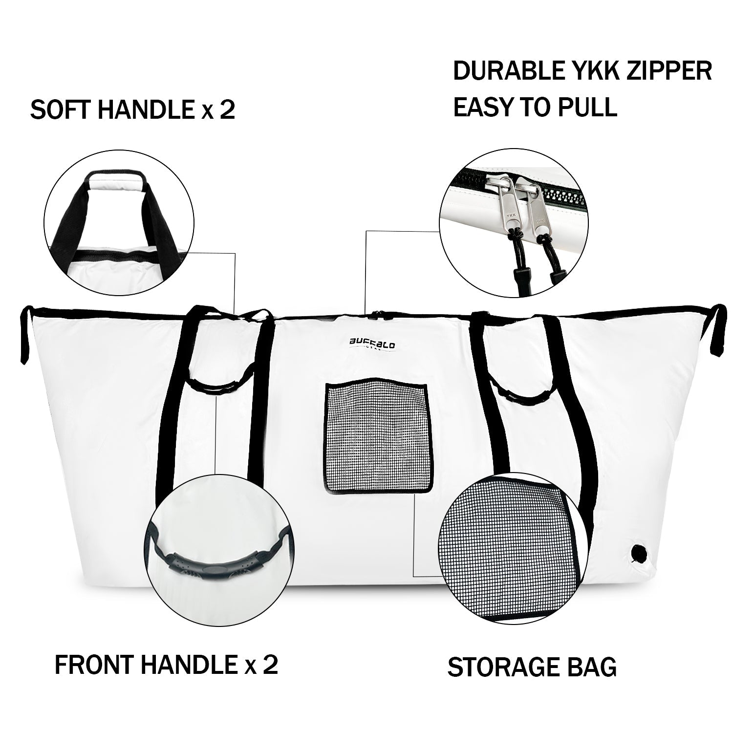 90'' Fish Cooler Bag With YKK Zipper, view 3