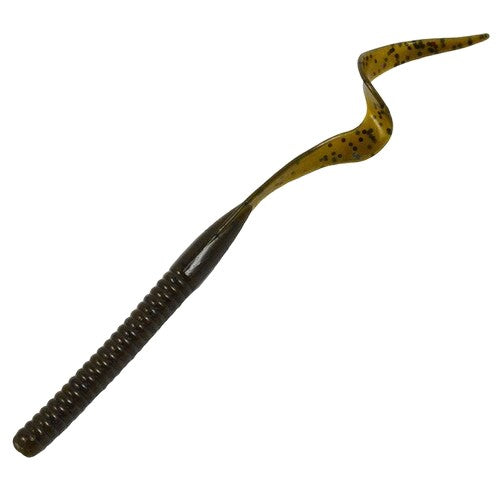 Ribbon Tail Worm 6" - Green Pumpkin (10-Pack) — soft plastic fishing bait