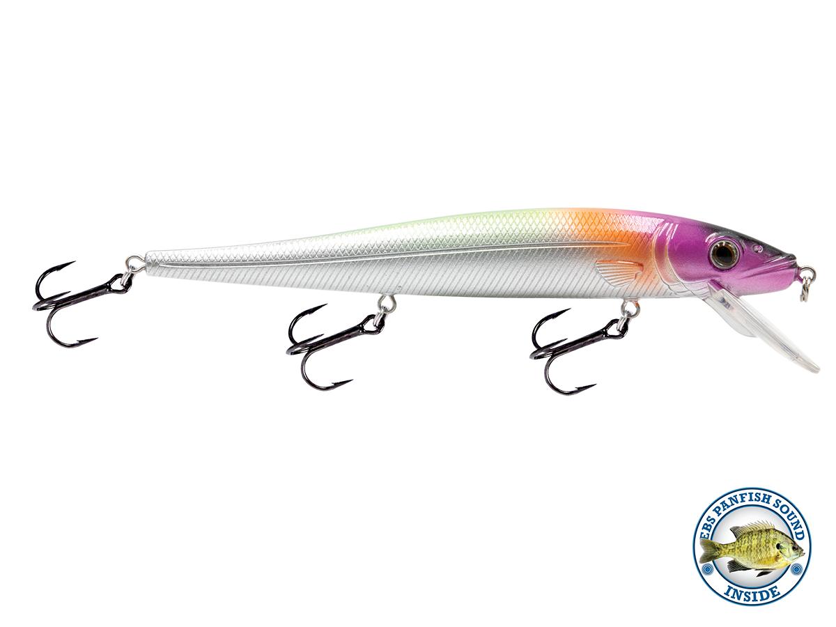 Fishing lure with a visible brand logo on a white background