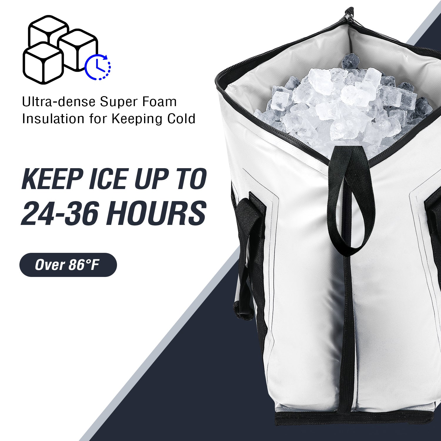 45QT Fish Cooler Bag With Flat Bottom, view 3