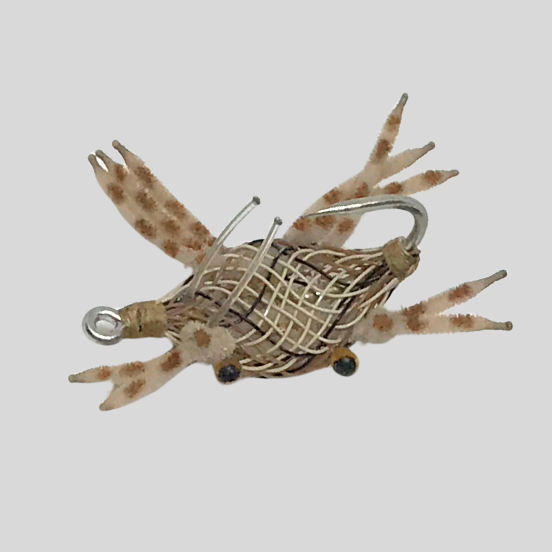 Alphlexo Crab™ by Flymen Fishing Company in Mottled Tan