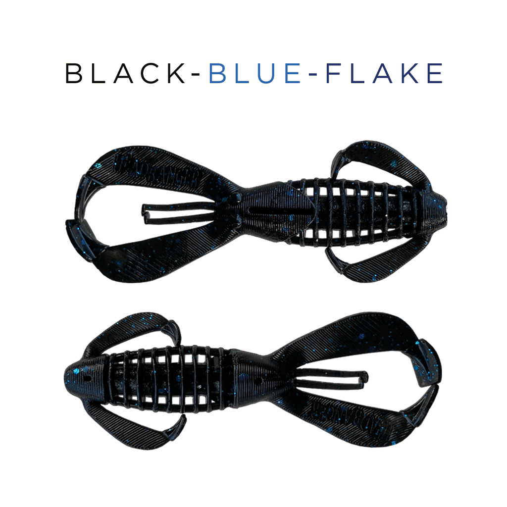 Headbanger BangerBug 3" - Black Blue Flake - musky lure, view 2