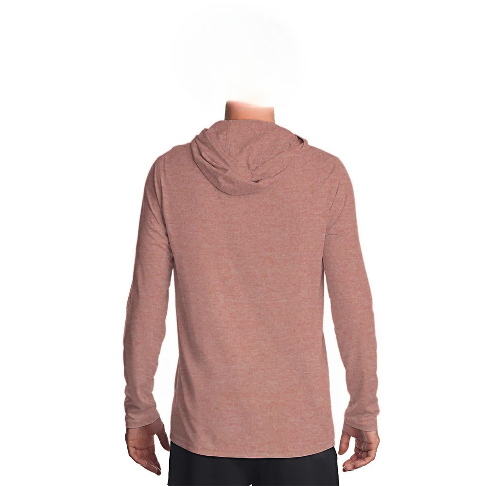 Heather Hoodie - Brickhouse — fishing hoodie, view 2