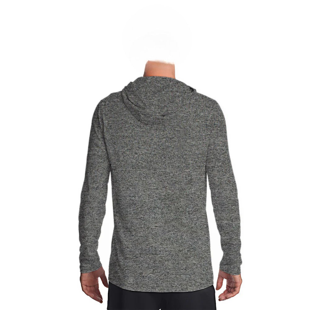 Heather Hoodie - Slate Grey — fishing hoodie, view 2