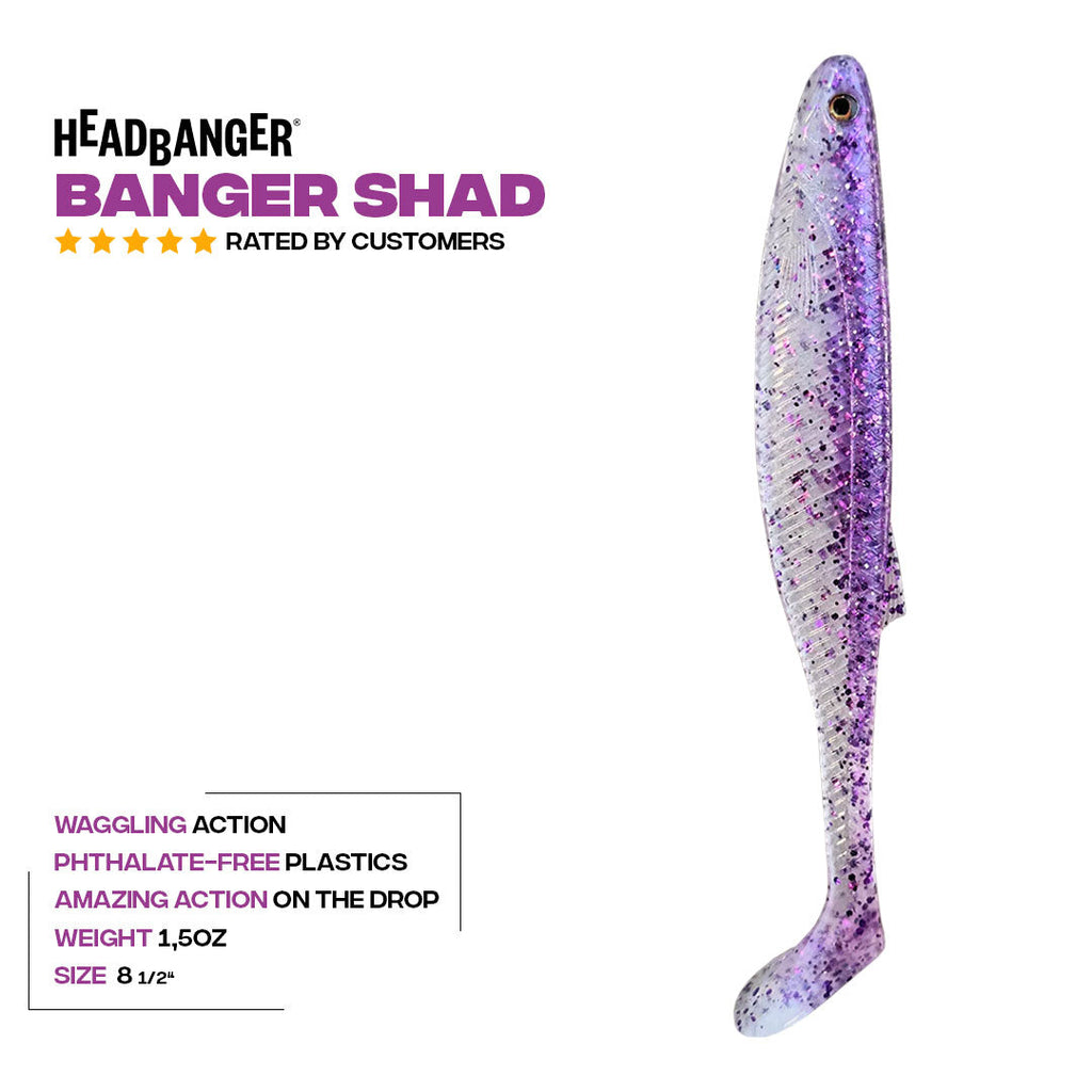 Headbanger BangerShad 8-1/2" - musky lure