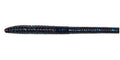 6" Finesse Worm (Money) - Black / Blue Flake (10-Pack) — soft plastic fishing bait