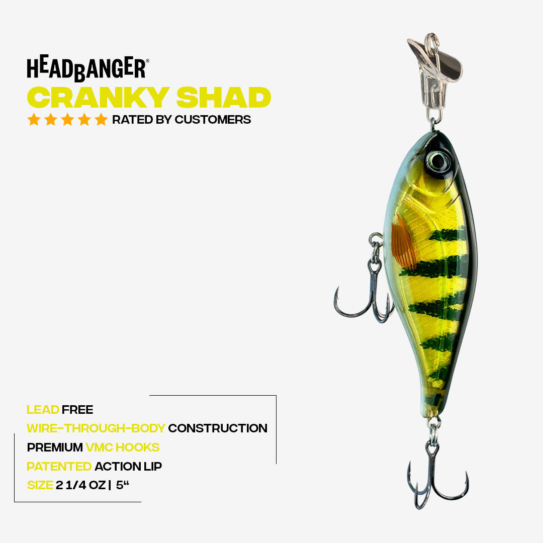 Headbanger Cranky Shad 5" - musky lure