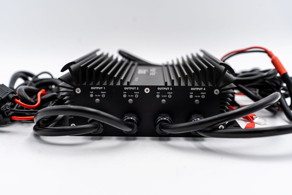 4 Bank Lithium/AGM/Lead Marine Waterproof Battery Charger, view 3