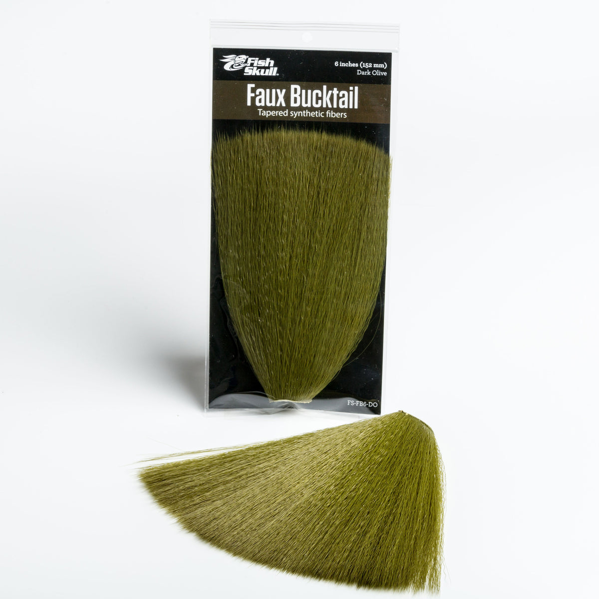 Faux Bucktail by Flymen Fishing Company in Dark Olive