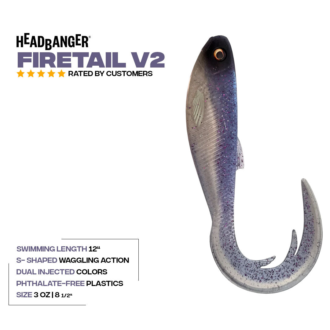 Headbanger FireTail V2 8-1/2" - musky lure