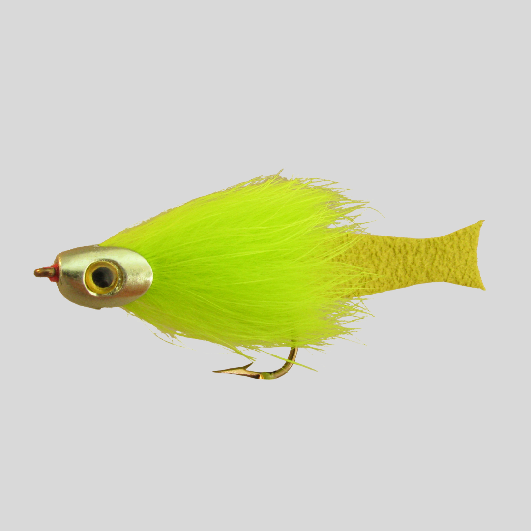 Fish-Skull® Forage Fly™ by Flymen Fishing Company in Chartreuse