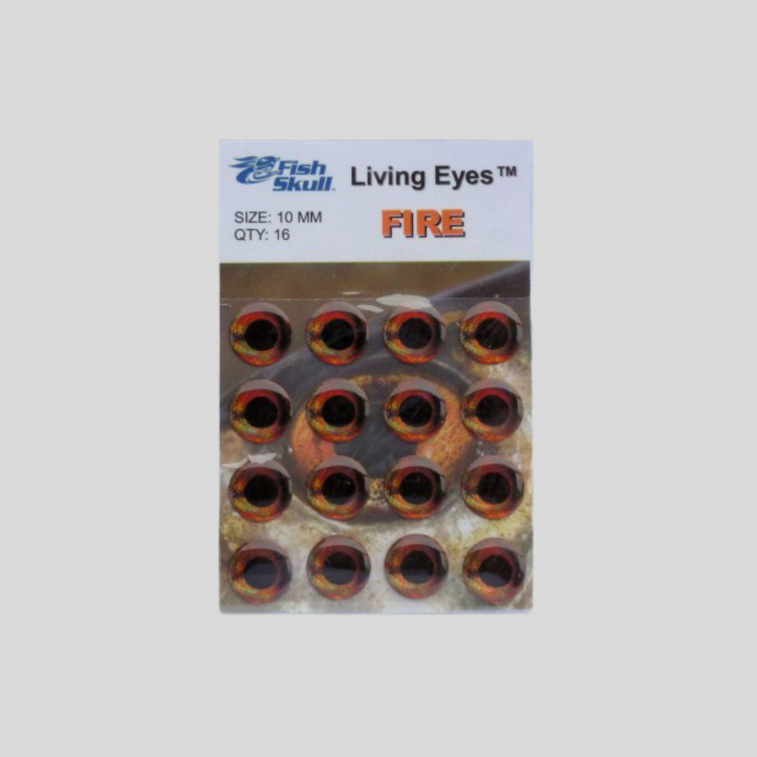 Living Eyes™ by Flymen Fishing Company in Fire (Red/Orange)
