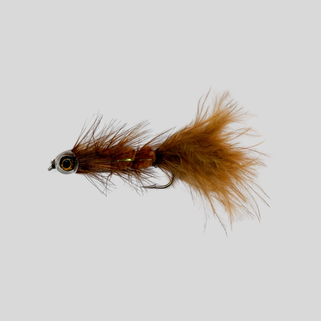 Fish-Skull® Masked Bugger™ by Flymen Fishing Company in Brown