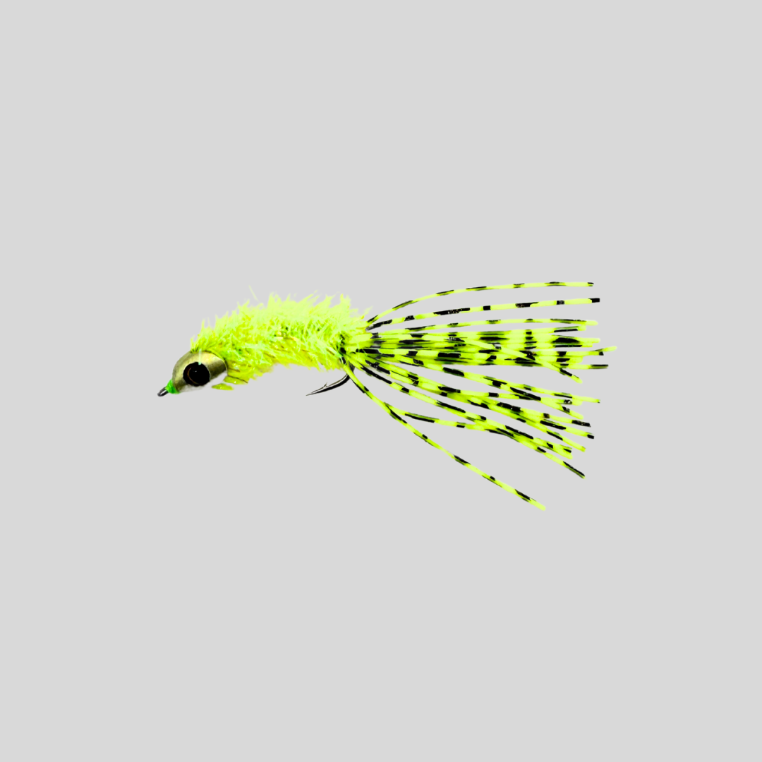 Fish-Skull® River Creature™ by Flymen Fishing Company in Chartreuse