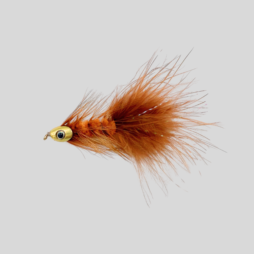 Fish-Skull® Super Bugger™ by Flymen Fishing Company in Brown